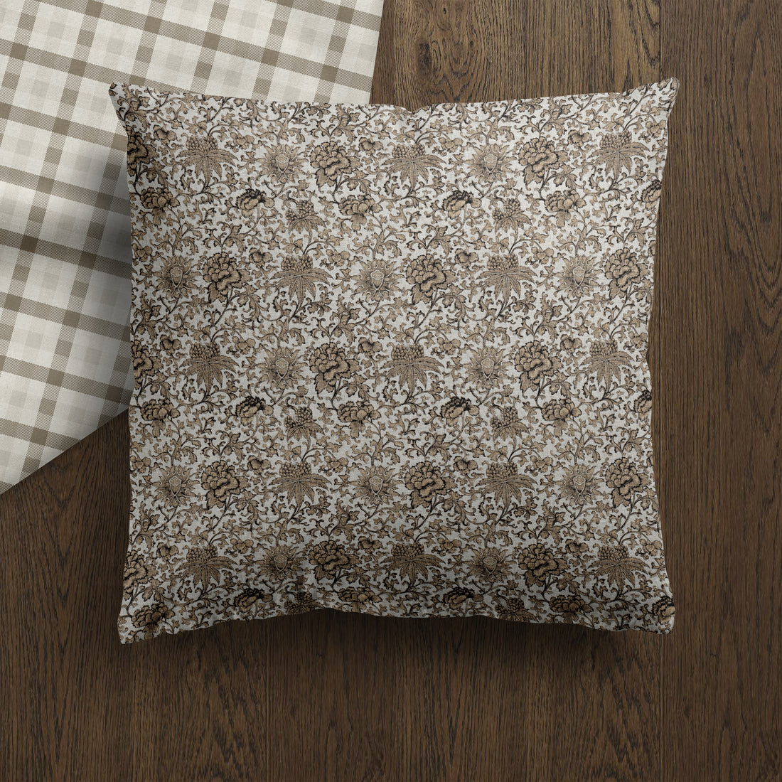 Timeless Blooms III Vintage Floral Pillow Cover