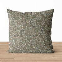 Isla | Green Floral Pillow Cover