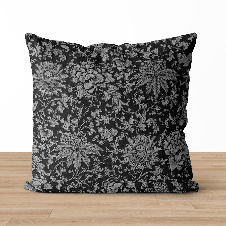 Lacy Floral Pillow Cover