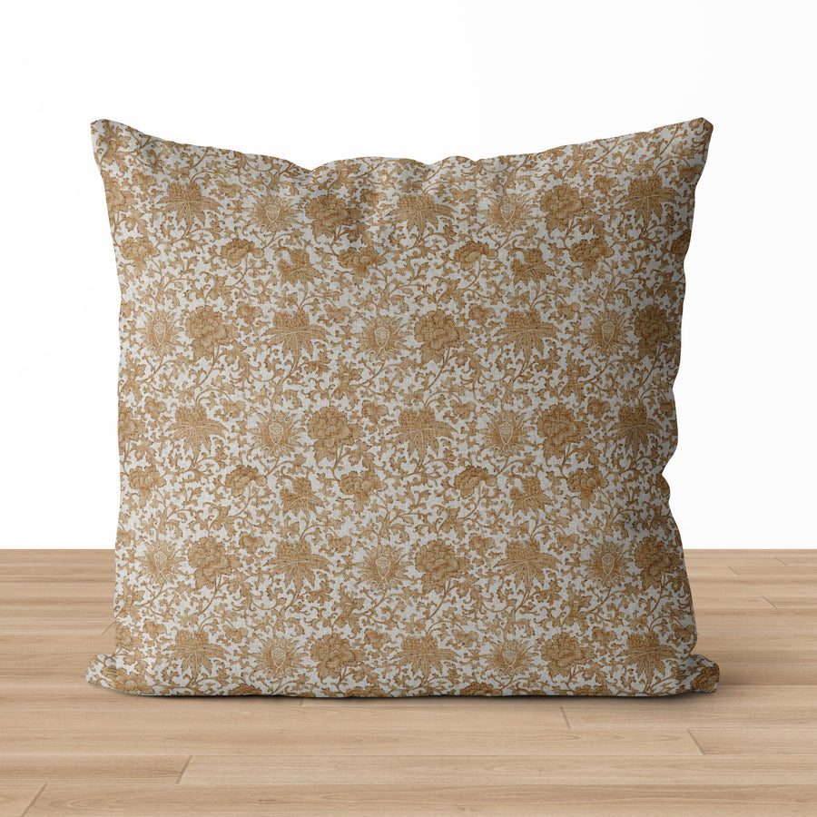 Timeless Blooms I Vintage Floral Pillow Cover
