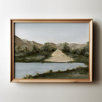 Serene Mountains | Landscape Art Print | Road Trip Series | RT114