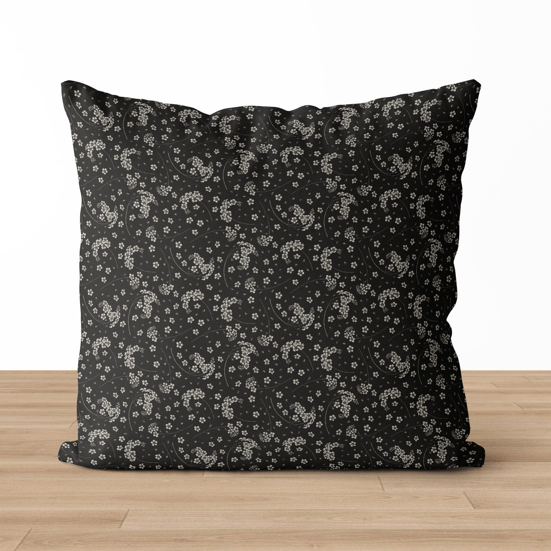 Dark Floral Dream Pillow Cover