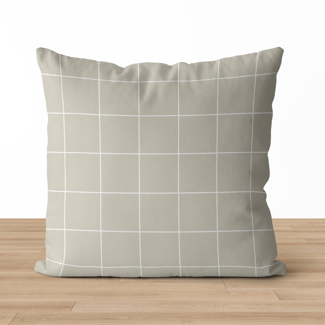Light Checkard Pillow Cover