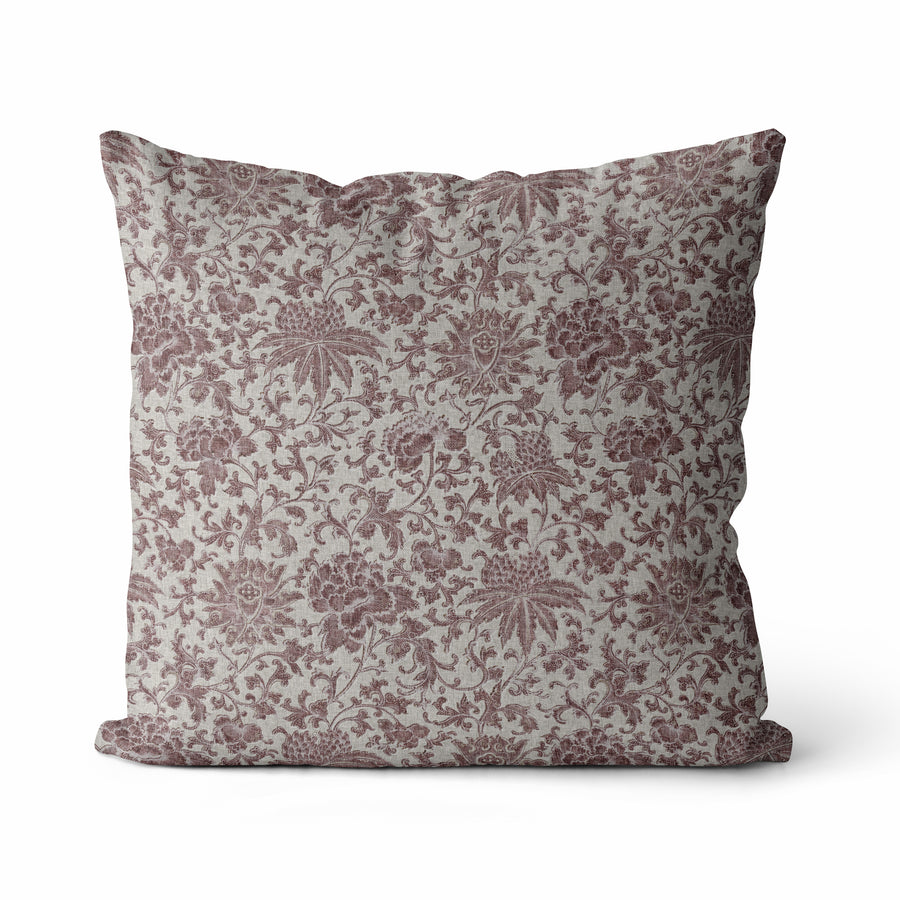 Timeless Blooms IV Vintage Floral Pillow Cover