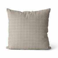 Neutral Dainty Grid Pillow Cover