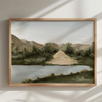 Serene Mountains | Landscape Art Print | Road Trip Series | RT114