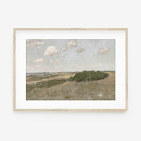 Vintage Muted Pastel Landscape Art Print L0218