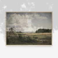 Vintage Muted Moody Landscape Art Print L0220