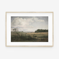 Vintage Muted Moody Landscape Art Print L0220