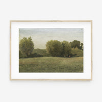 Vintage Earth Tones Landscape Art Print L0221B