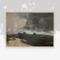 Moody Muted Landscape Art | Vintage Overcast Art Print L227