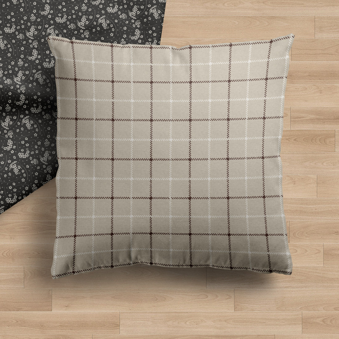 Niall | Neutral Interlock Geo Pillow Cover