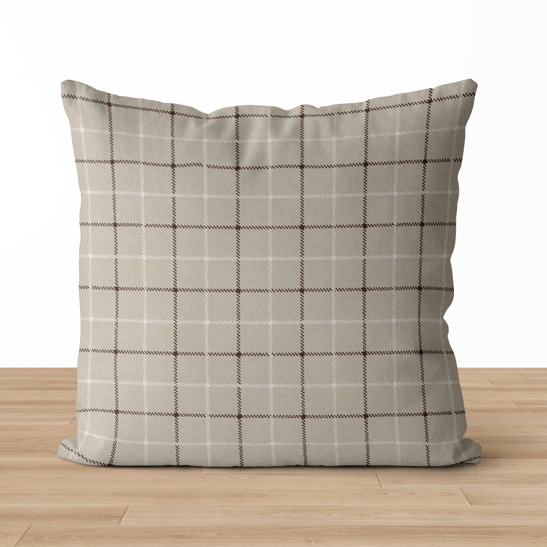 Niall | Neutral Interlock Geo Pillow Cover