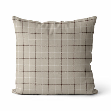 Niall | Neutral Interlock Geo Pillow Cover