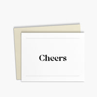 Cheers Greeting Card | Simple Celebration Card 