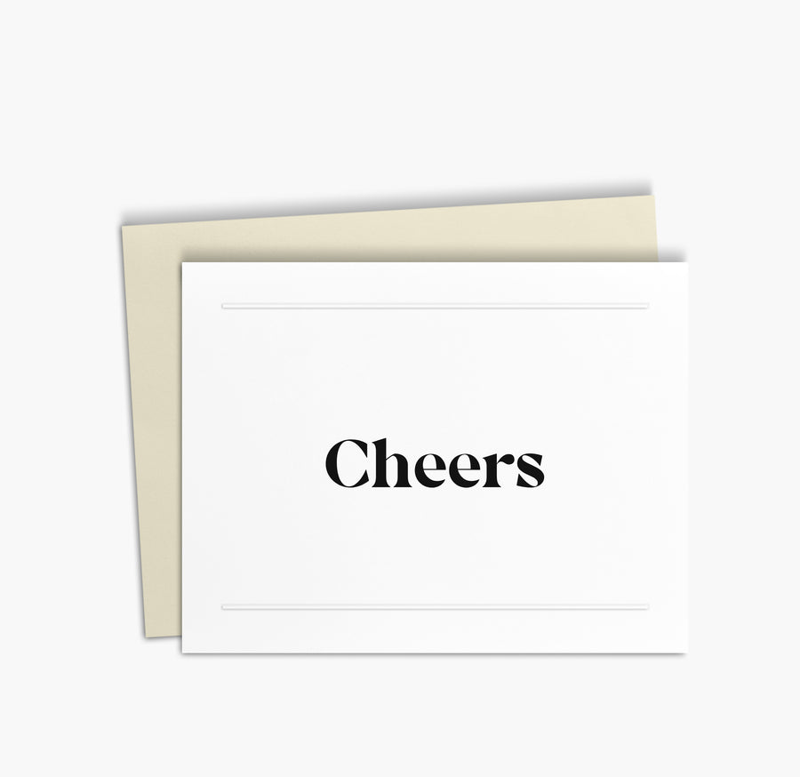 Cheers Greeting Card | Simple Celebration Card 