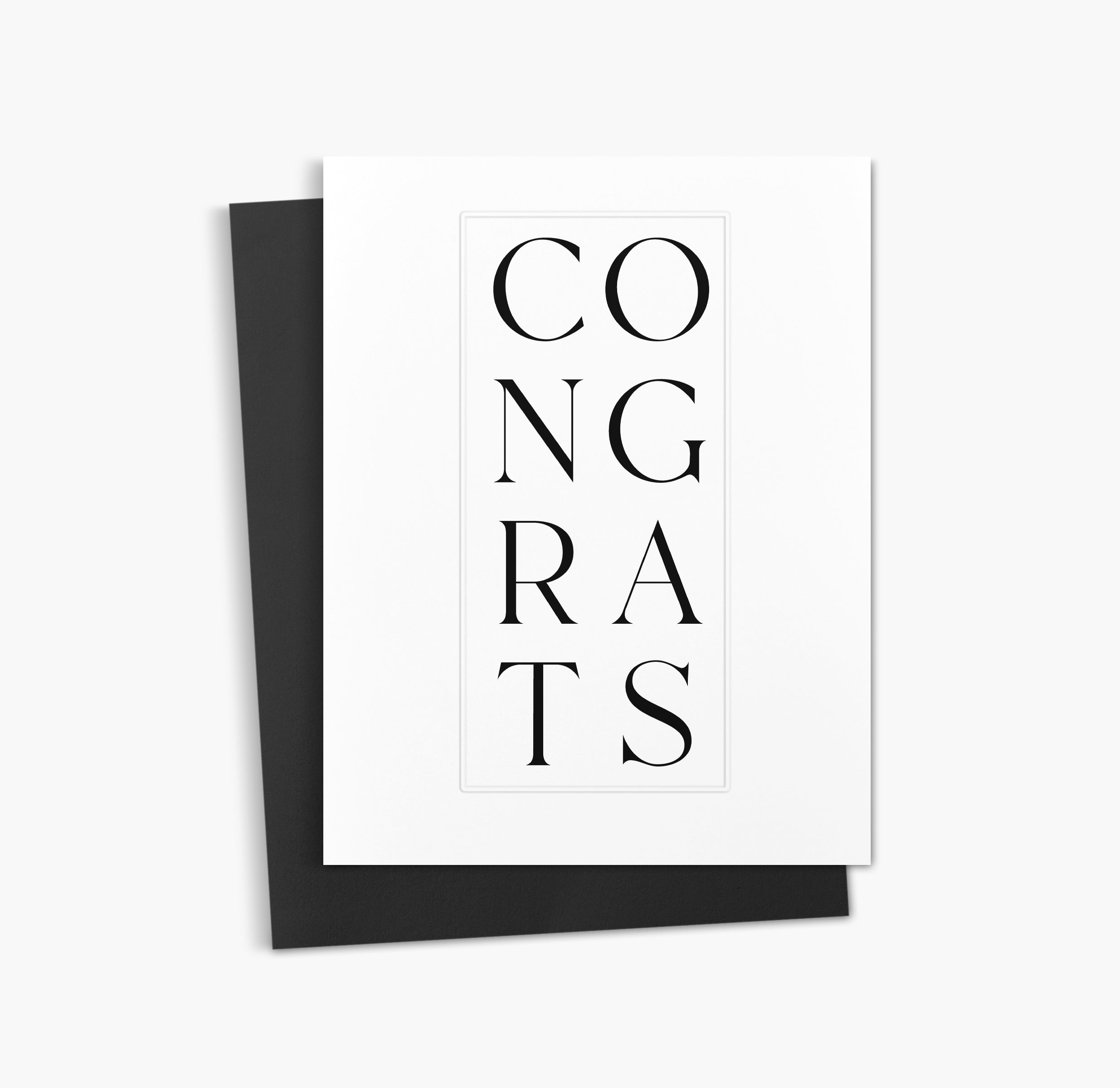 Basic Congrats Card Congrats Greeting Card | Simple Celebration Card – Hyggely