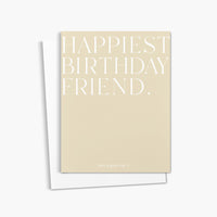 Happiest Birthday Friend Card | Birthday Greeting Card