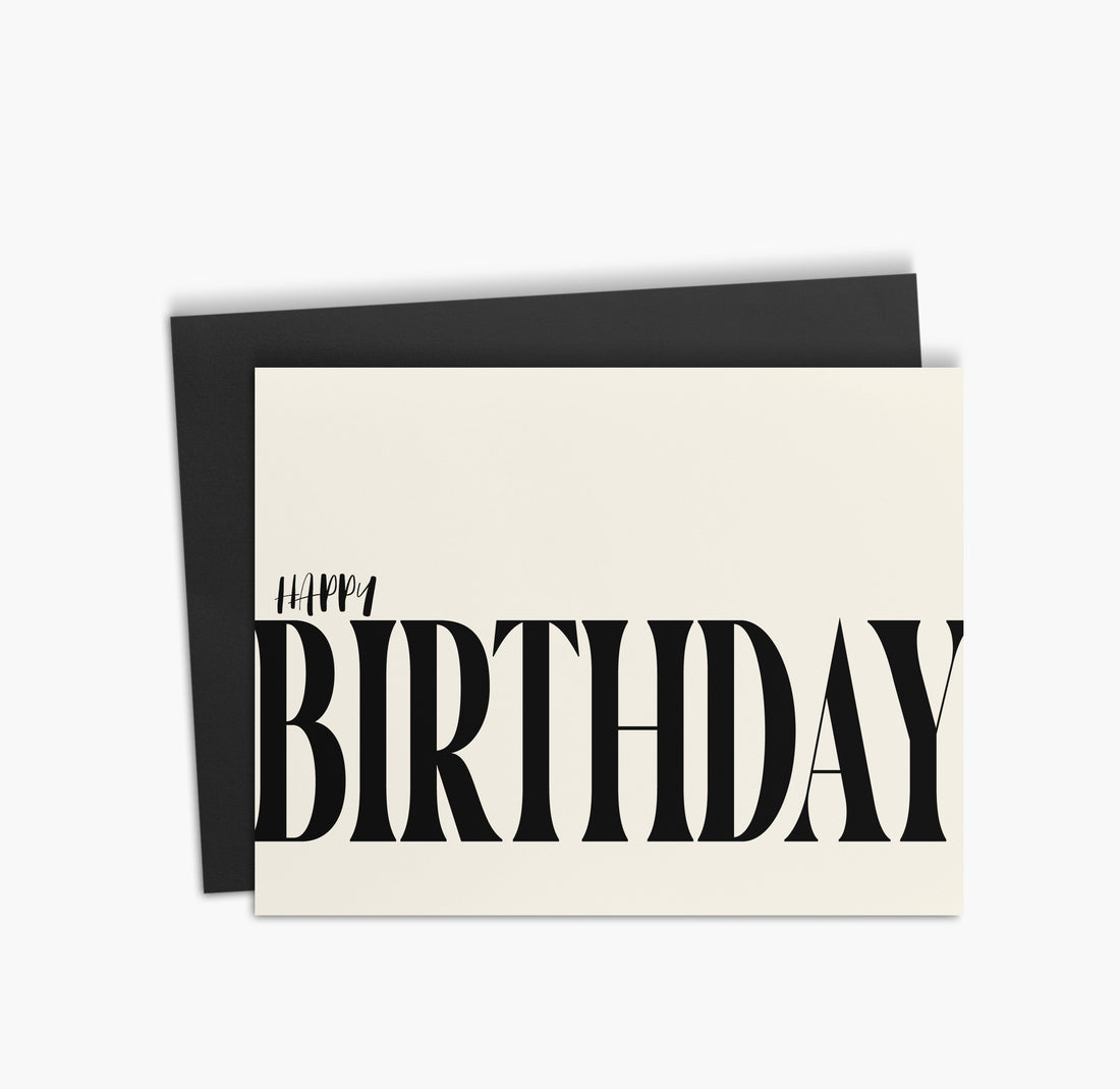 Simple Happy Birthday Greeting Card | Timeless Greeting Card