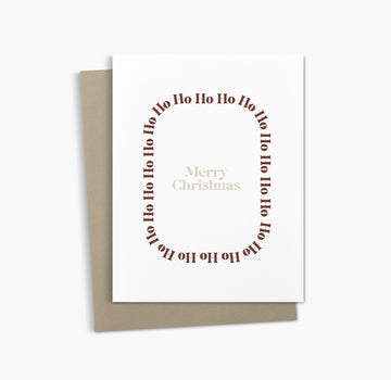 Xmas Greeting Card | Ho Ho Ho Merry Christmas