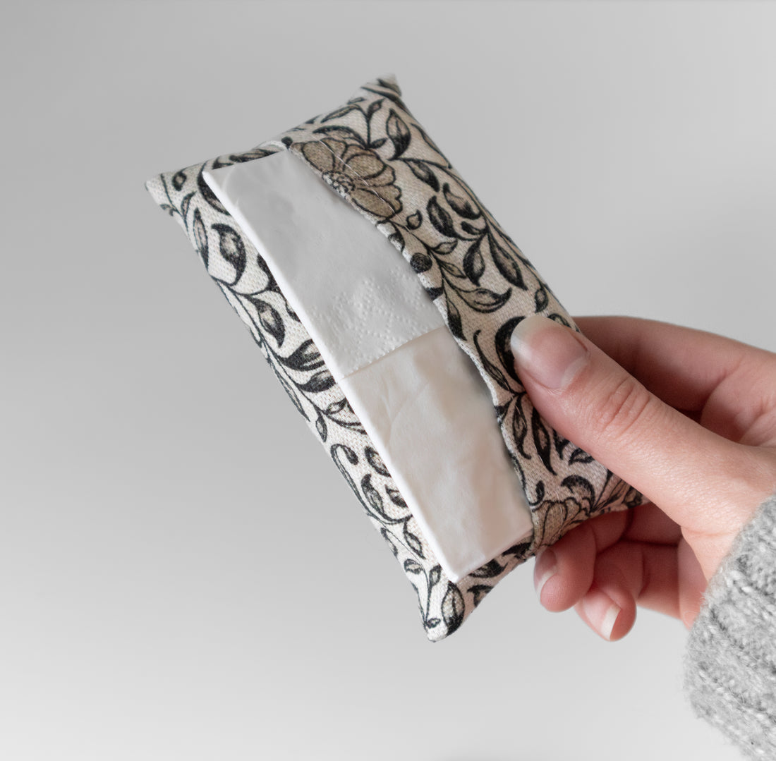 Fabric Tissue Holder | Pocket Size (Small) | Fleur de Vie