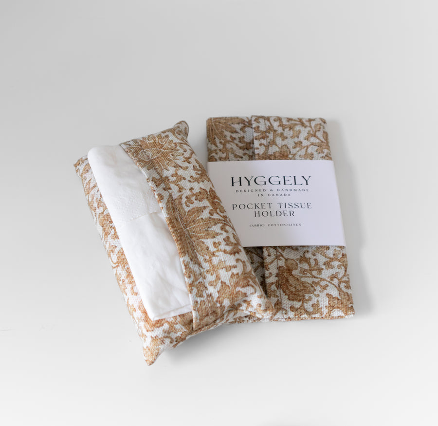 Fabric Tissue Holder | Pocket Size (Small) | Valencia