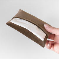 Fabric Tissue Holder | Pocket Size (Small) | Olive