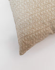 Hyacinth Pillow Cover | Neutral Floral Block Pillow Cover