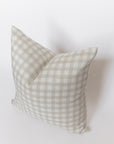 Skye Pillow Cover | Neutral Grey Plaid Pillow Cover