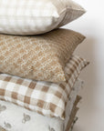 Wren Pillow Cover | Neutral Brown Plaid Pillow Cover