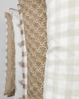 Dahlia Pillow Cover | Neutral Floral Block Pillow Cover