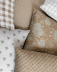 Meadow Pillow Cover | Neutral Green Plaid Pillow Cover