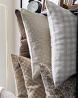 Dahlia Pillow Cover | Neutral Floral Block Pillow Cover