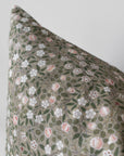 Ivy | Green Floral Pillow Cover