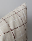 Niall | Neutral Interlock Geo Pillow Cover