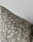 Isla | Green Floral Pillow Cover