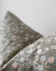 Isla | Green Floral Pillow Cover