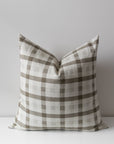Quinton | Neutral Plaid Pillow Cover