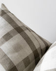 Quinton | Neutral Plaid Pillow Cover