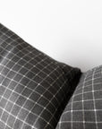 Theron | Grey Gridlock Pillow Cover