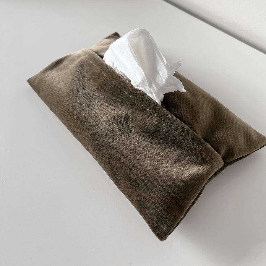 Fabric Tissue Holder | Olive