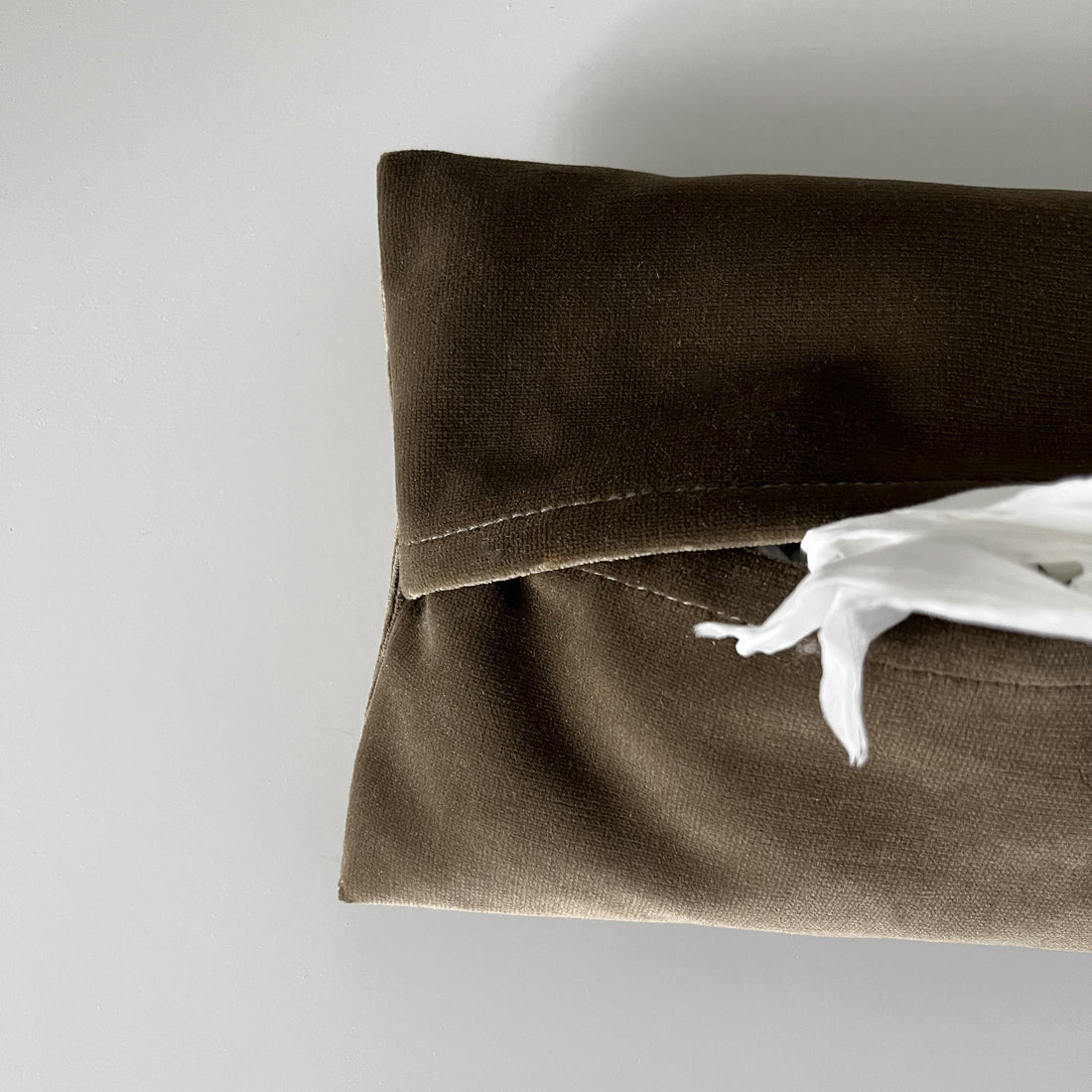 Fabric Tissue Holder | Olive