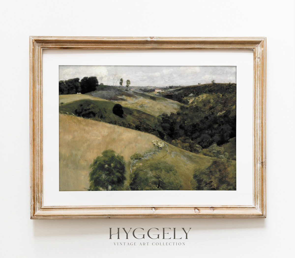 Art Print Bucket Hat — Painterly Landscape Design in Earth Tones Harvey | Graphic Print Bucket Hat – A.Tiziano main image 4