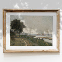 Vintage Overcast Landscape Art Print L0162