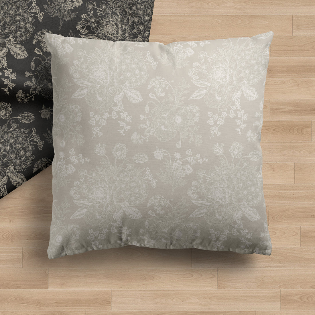 Light Floral Luxe Pillow Cover II