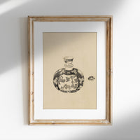 Vintage Jar with Lid II Art Print SK0151