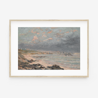 Vintage Coastal Landscape Art Print L0116