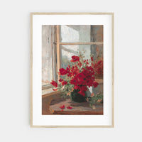 Vintage Florals in Vase Art Print L0194