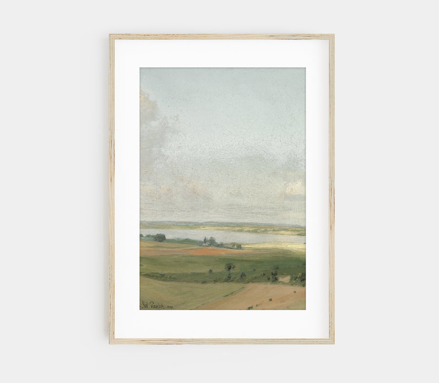 Vintage Pastel Landscape Art Print L0196