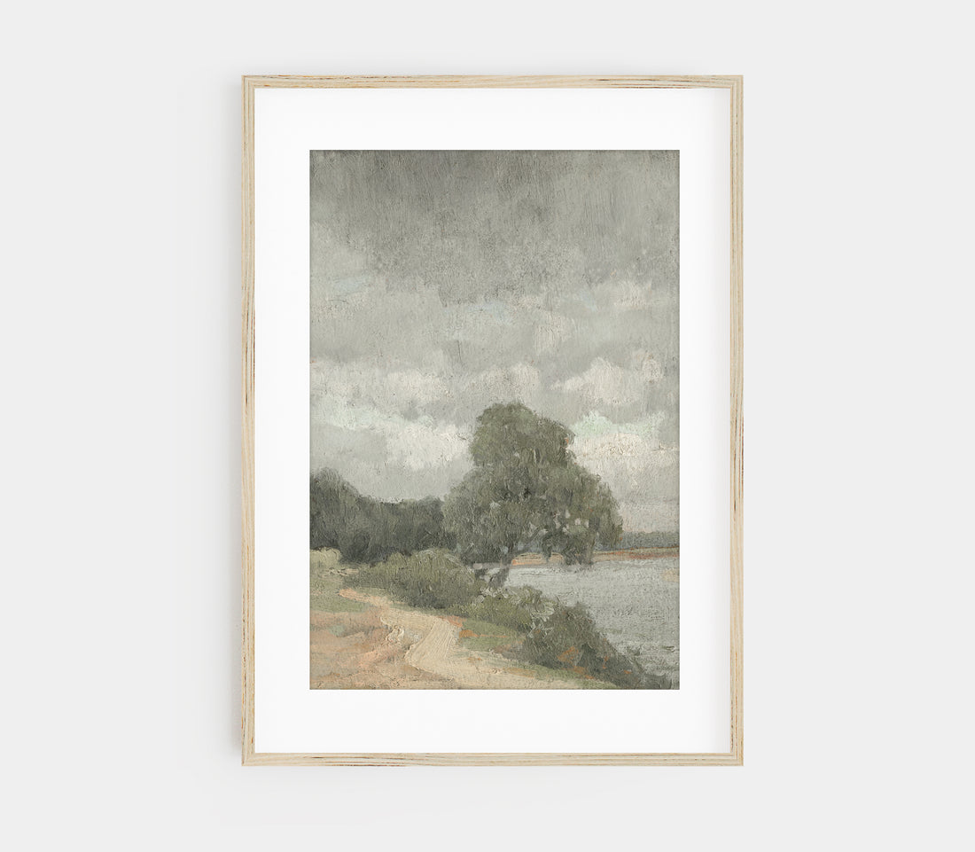 Vintage Muted Landscape Art Print L0197